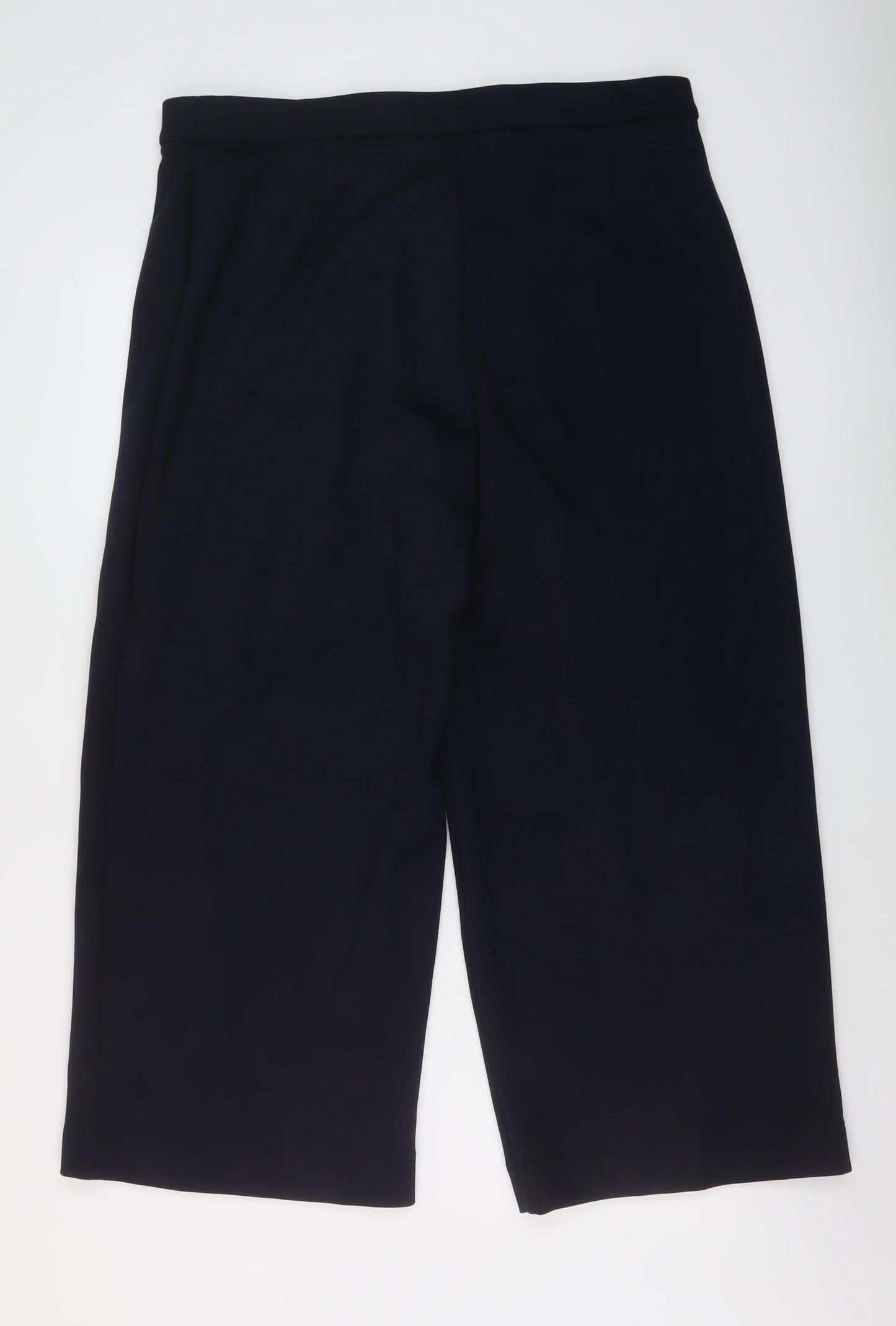 Marks and Spencer Womens Blue Polyester Trousers Size 18 L27 in Regular
