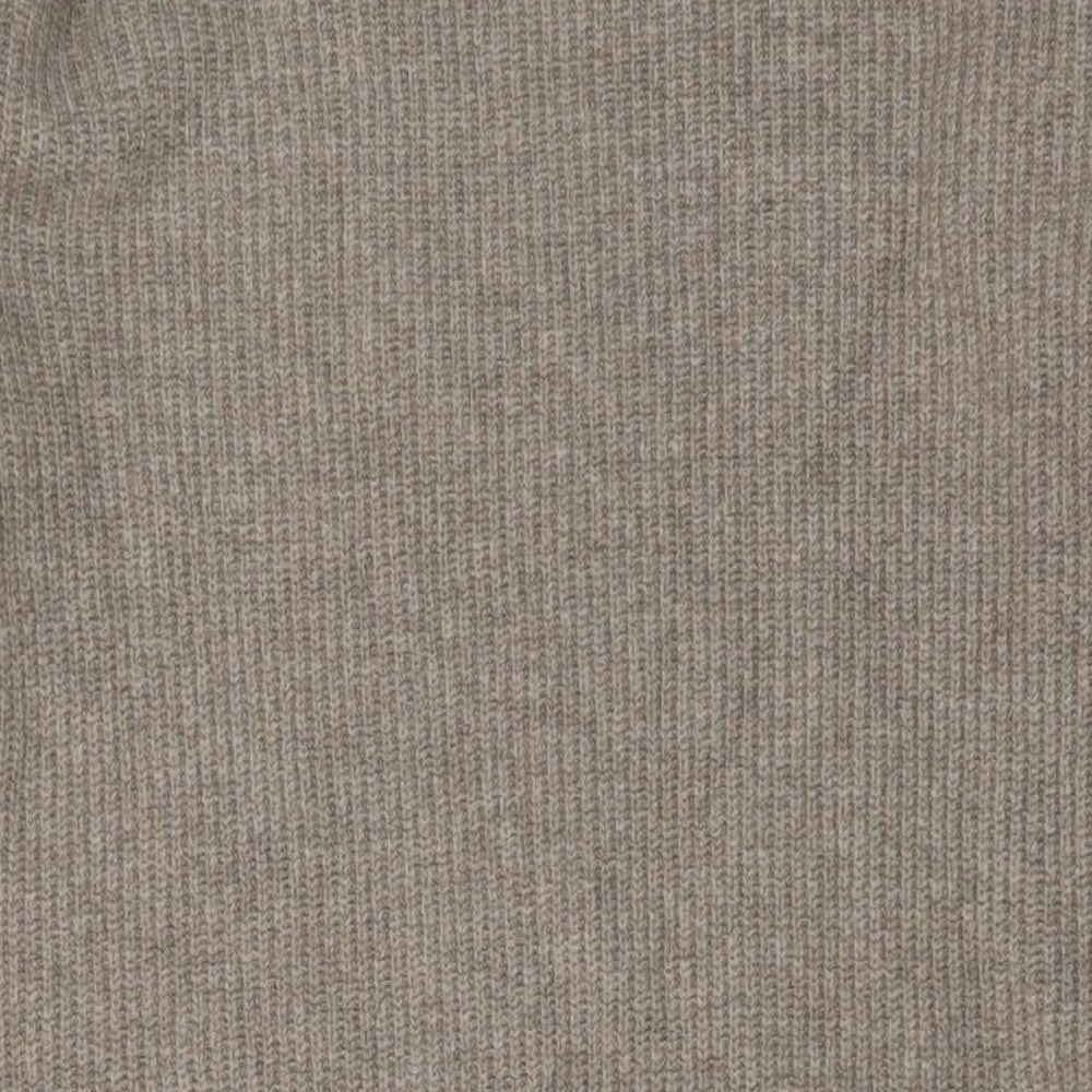 Marks and Spencer Womens Beige Polyester Jumper Dress Size M Crew Neck Pullover