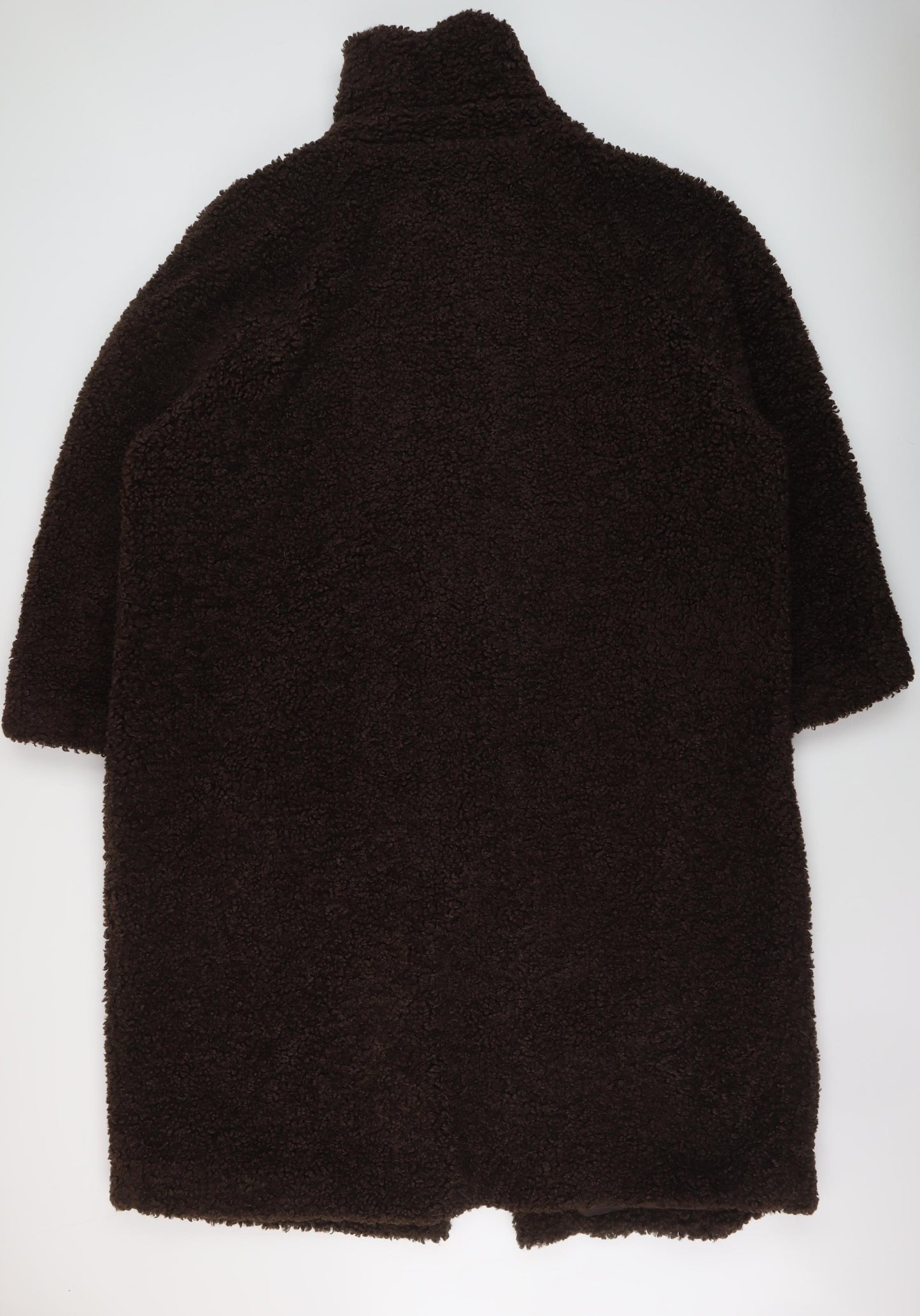 Marks and Spencer Womens Brown Overcoat Coat Size 24 Buckle