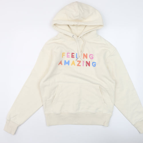 Stanley Stella Womens Beige Cotton Pullover Hoodie Size XS Pullover