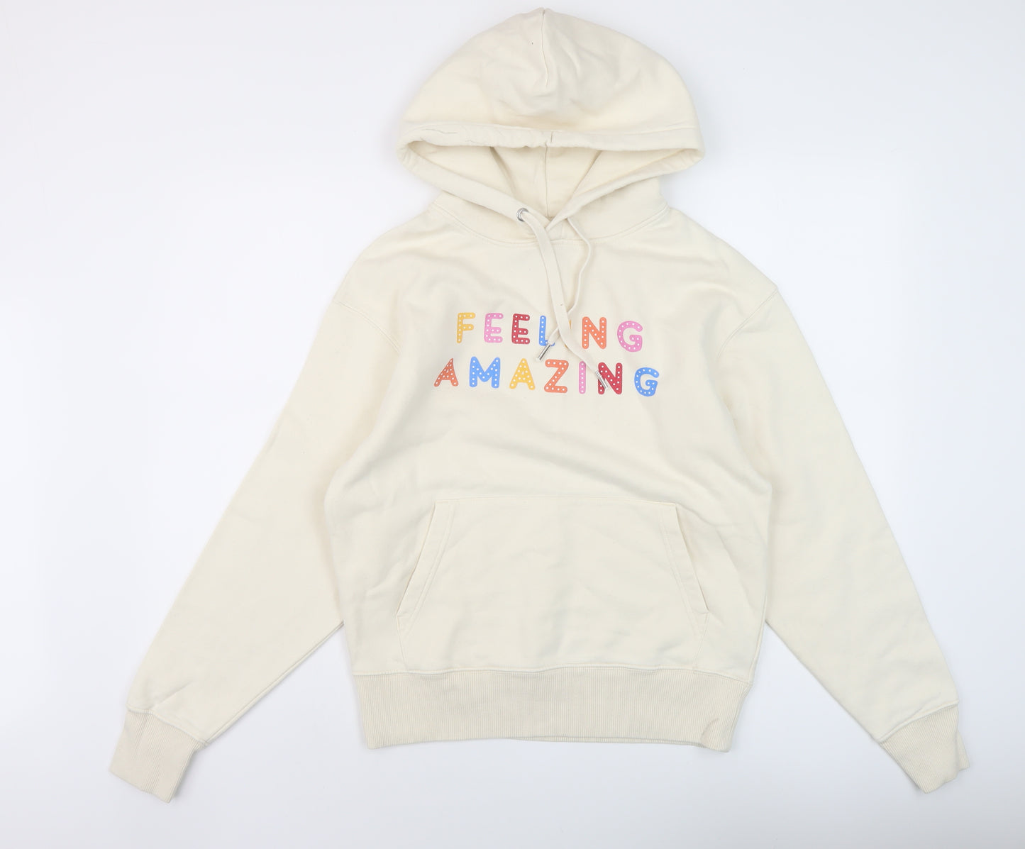 Stanley Stella Womens Beige Cotton Pullover Hoodie Size XS Pullover