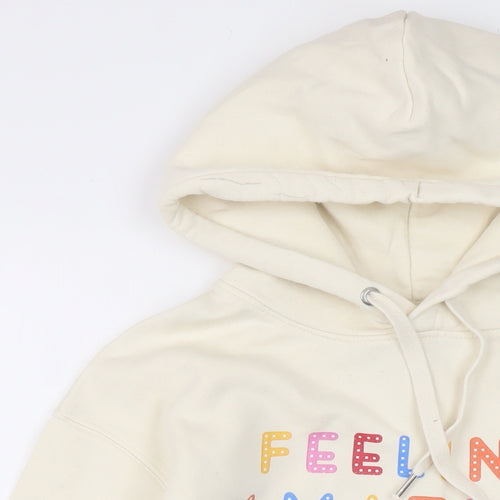 Stanley Stella Womens Beige Cotton Pullover Hoodie Size XS Pullover