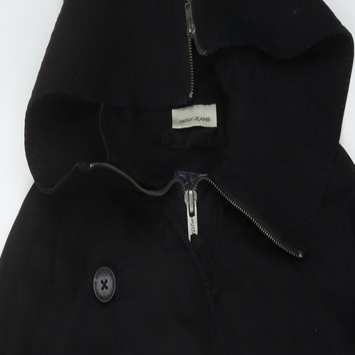 DKNY Womens Black Jacket Size XS Zip