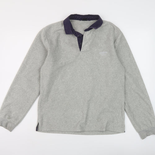 Cotton Traders Mens Grey Polyester Pullover Sweatshirt Size S