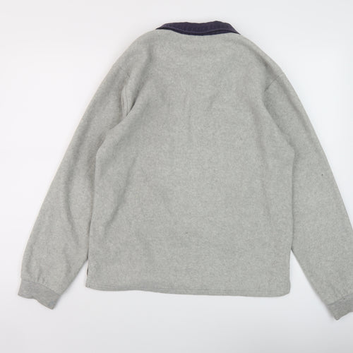 Cotton Traders Mens Grey Polyester Pullover Sweatshirt Size S