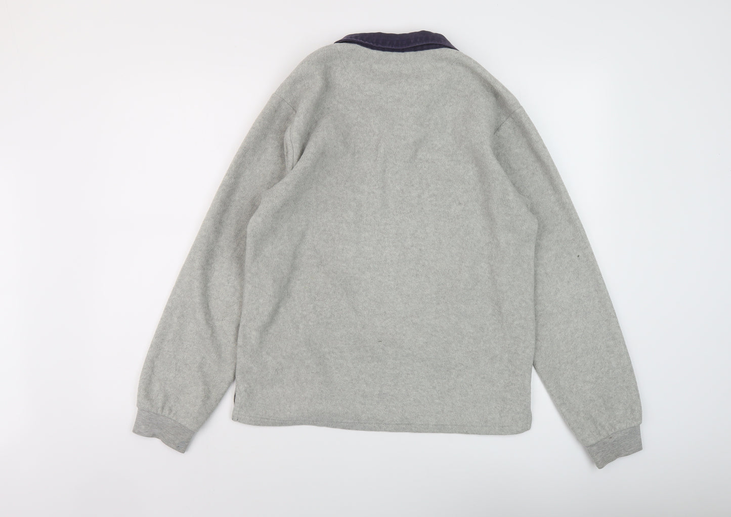 Cotton Traders Mens Grey Polyester Pullover Sweatshirt Size S