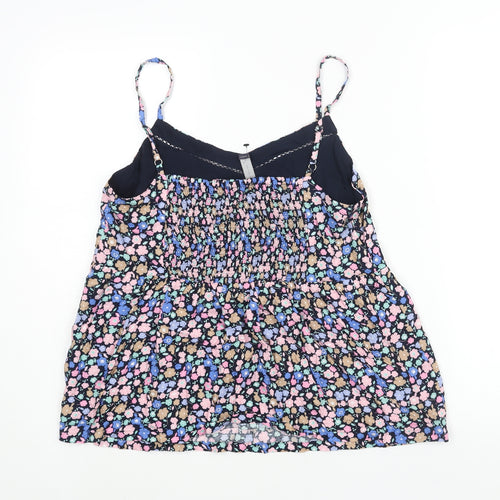 Marks and Spencer Womens Multicoloured Floral Viscose Camisole Blouse Size 12 V-Neck