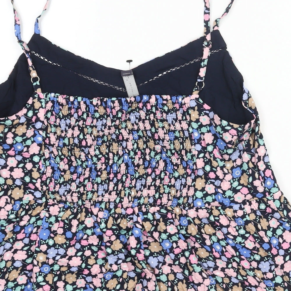 Marks and Spencer Womens Multicoloured Floral Viscose Camisole Blouse Size 12 V-Neck
