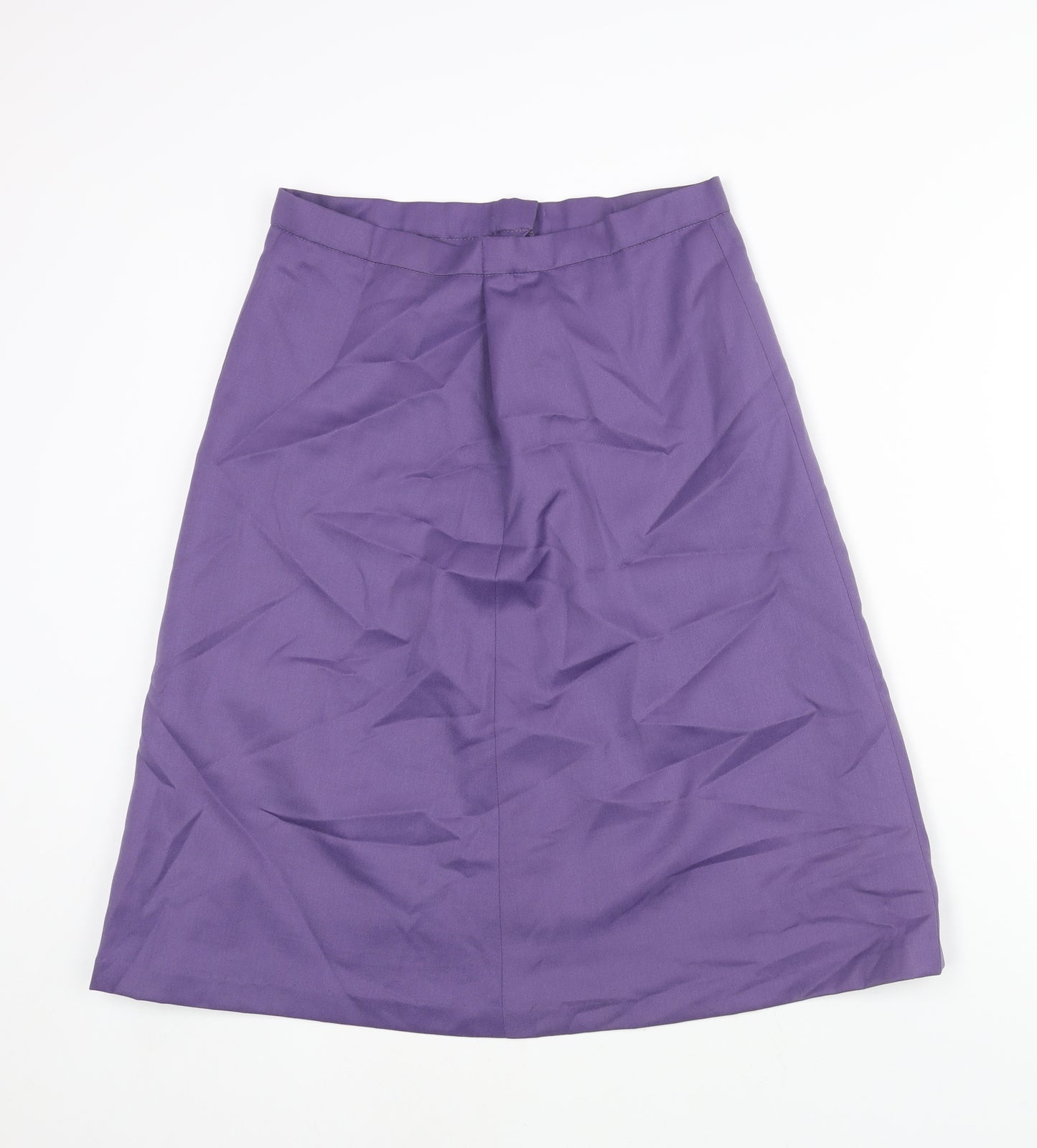 Lakeland Womens Purple Wool A-Line Skirt Size 30 in Zip