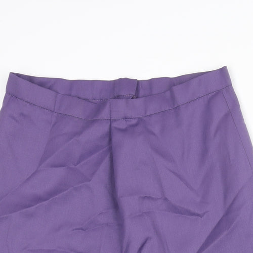 Lakeland Womens Purple Wool A-Line Skirt Size 30 in Zip