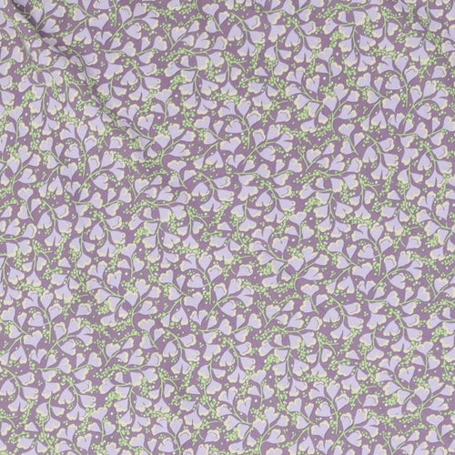 EWM Womens Purple Geometric Polyester Trumpet Skirt Size 16 - Elasticated Waist