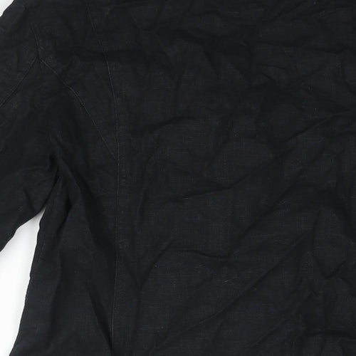 SF Collection Womens Black Jacket Size 12 Tie