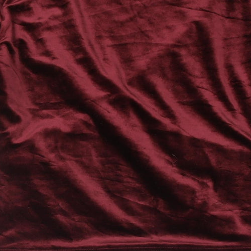 Raspberry Collection Womens Red Polyester Basic Blouse Size 8 V-Neck