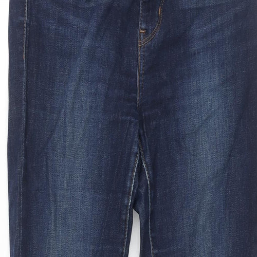 Levi's Womens Blue Cotton Straight Jeans Size 28 in L32 in Regular Zip
