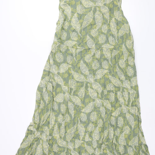 Klass Womens Green Geometric Polyester Sheath Size 20 Scoop Neck Tie