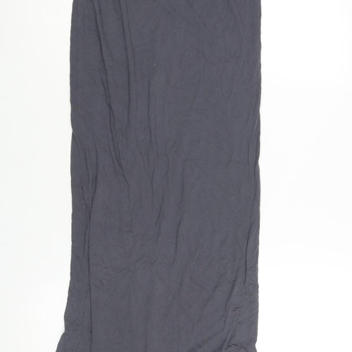 Oasis Womens Green Viscose Maxi Size S Scoop Neck Pullover