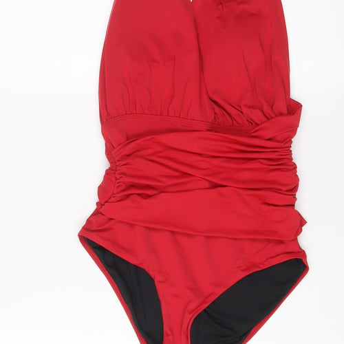 Calvin Klein Womens Red Polyamide One Piece Size M