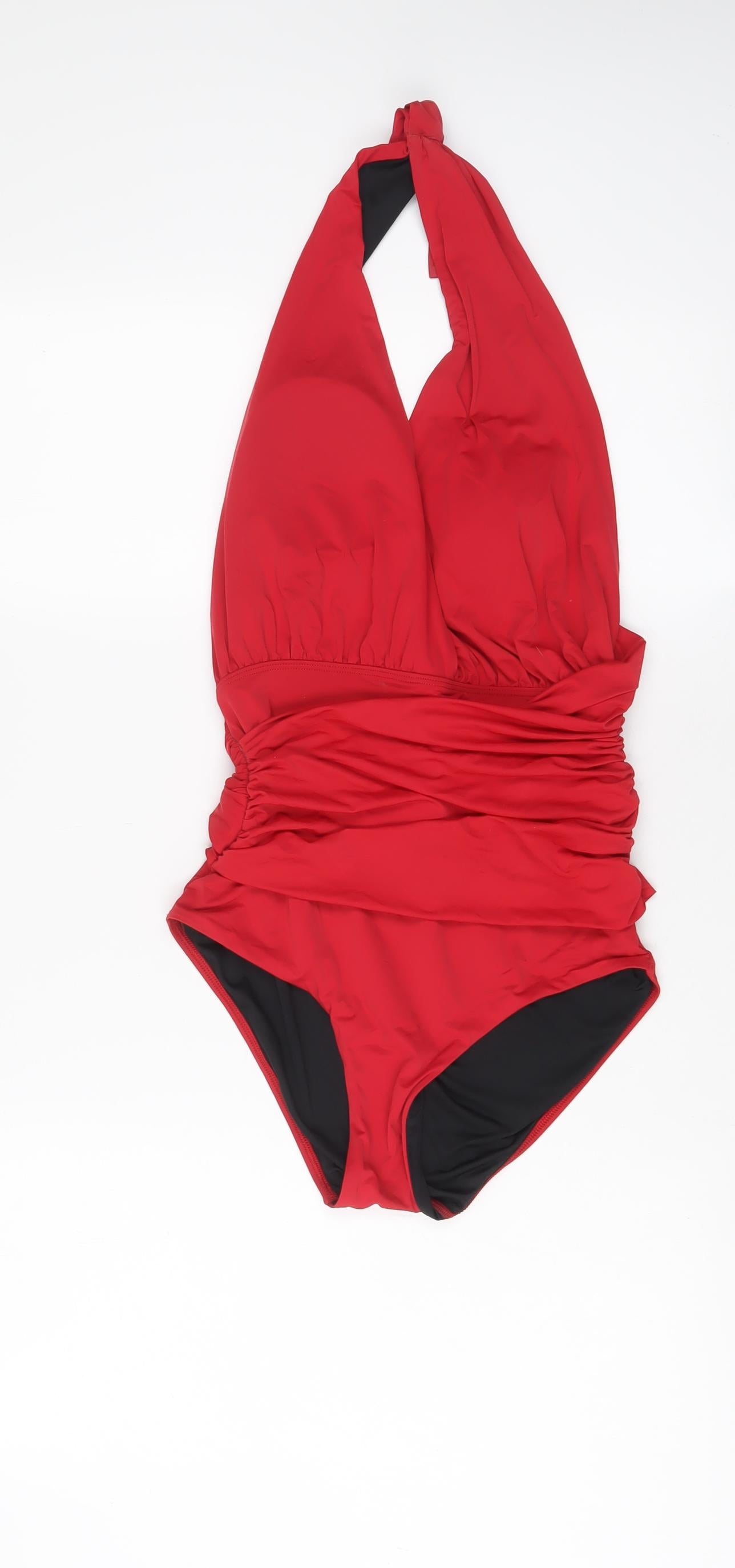 Calvin Klein Womens Red Polyamide One Piece Size M