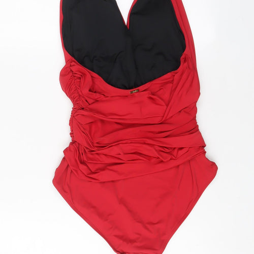 Calvin Klein Womens Red Polyamide One Piece Size M