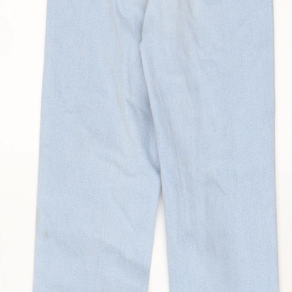 Acts for a better world Womens Blue Cotton Flared Jeans Size 4 L28 in Regular Zip