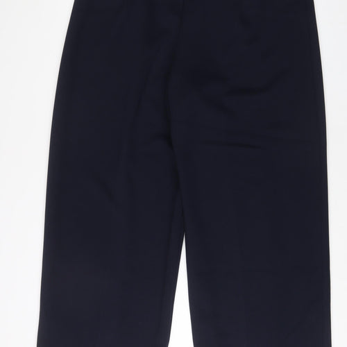 Marks and Spencer Womens Blue Polyester Trousers Size 20 L30 in Regular