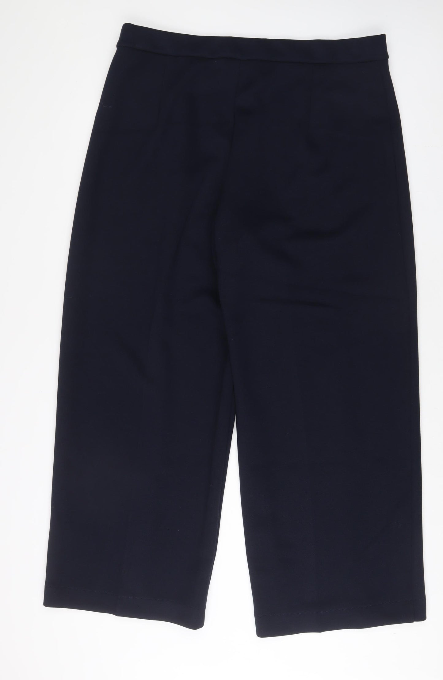 Marks and Spencer Womens Blue Polyester Trousers Size 20 L30 in Regular