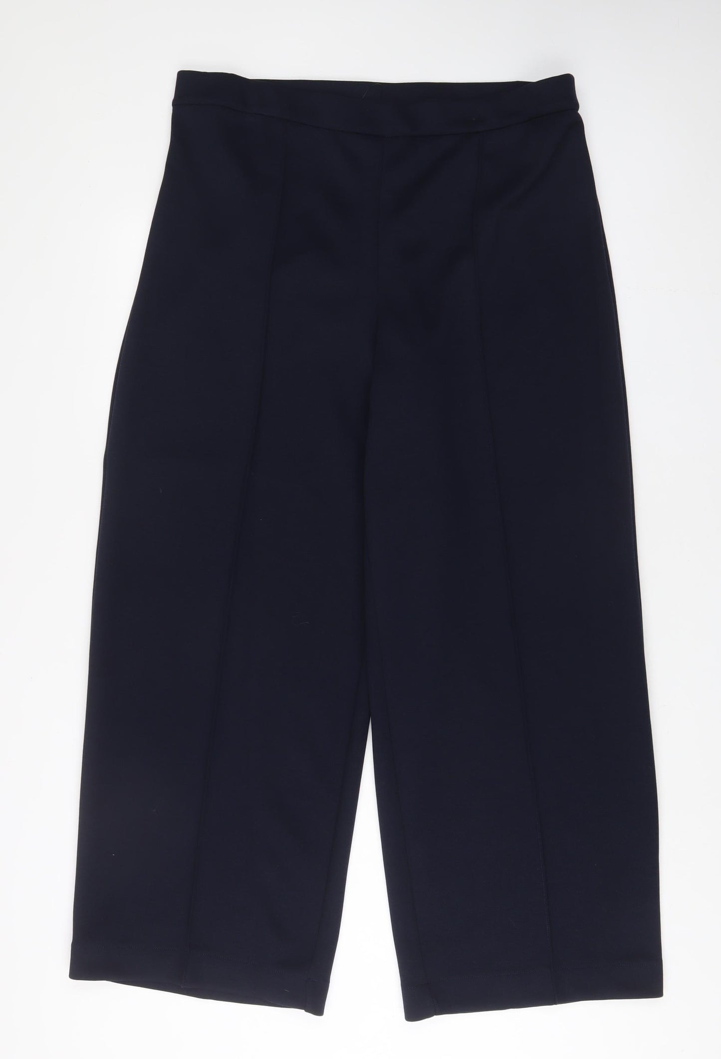Marks and Spencer Womens Blue Polyester Trousers Size 18 L31 in Regular
