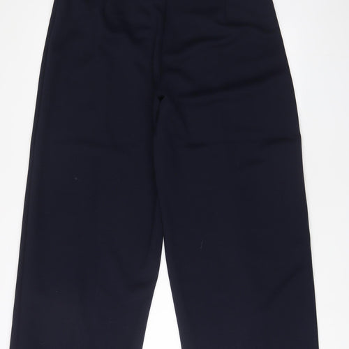 Marks and Spencer Womens Blue Polyester Trousers Size 18 L31 in Regular
