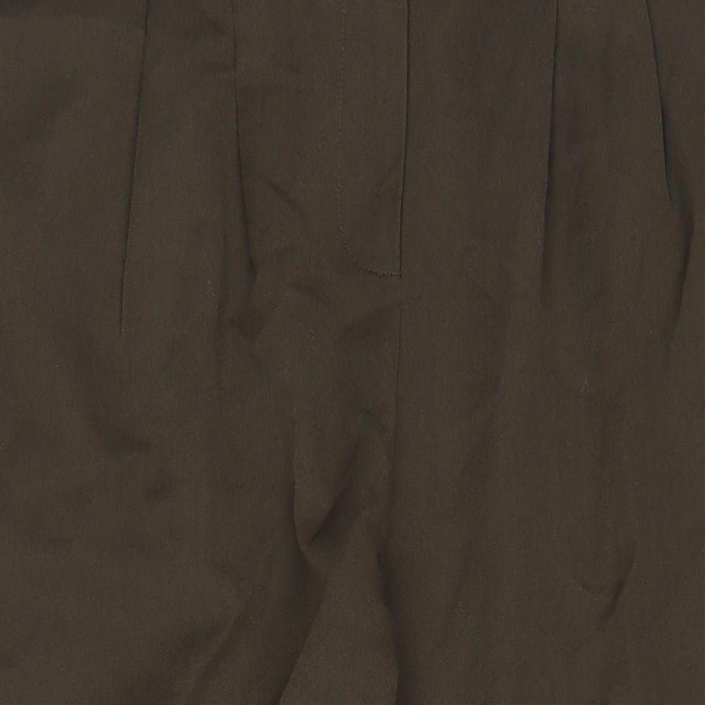 New Look Womens Green Polyester Trousers Size 18 L30 in Regular Hook & Eye