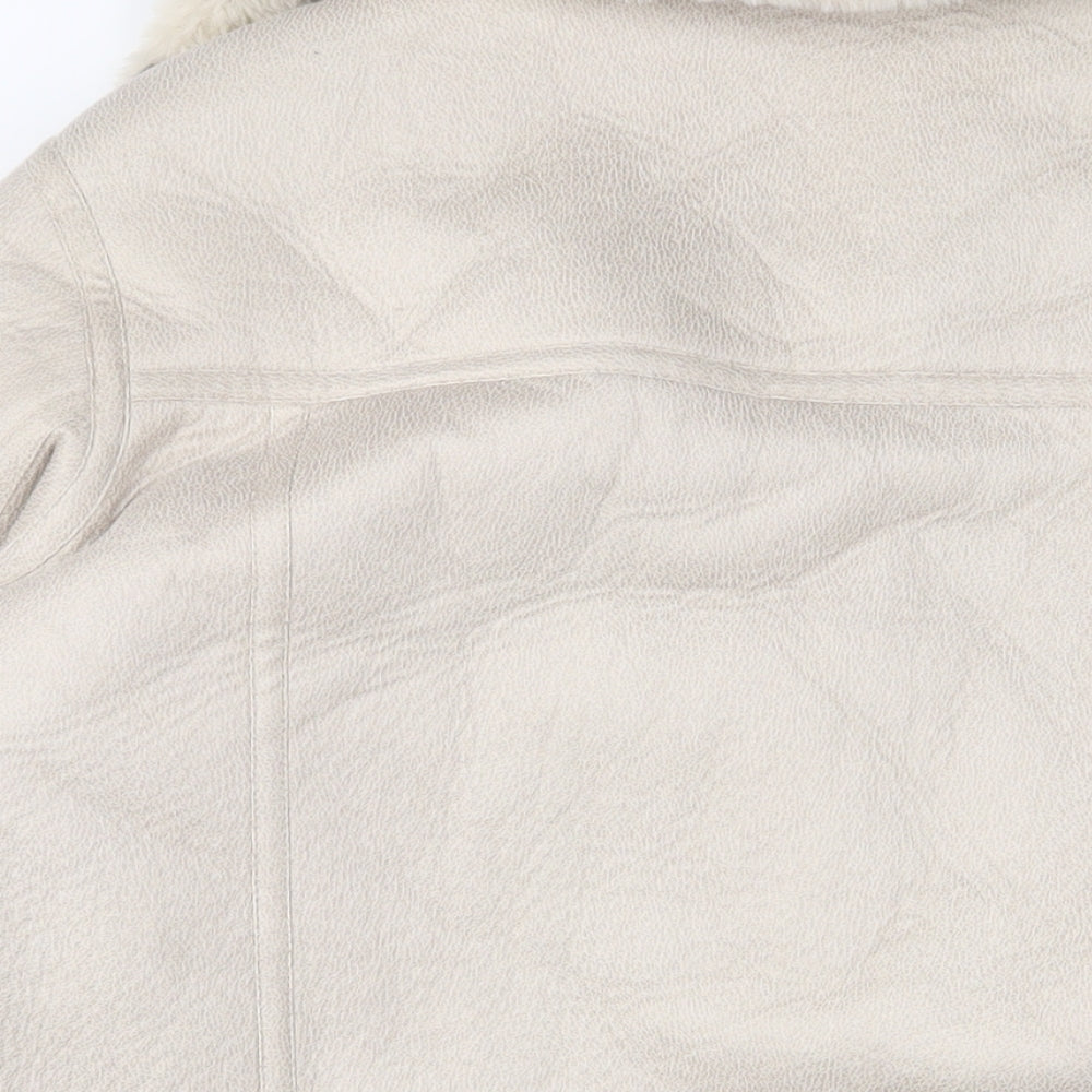 Marks and Spencer Womens Beige Jacket Size 20 Zip - Pockets