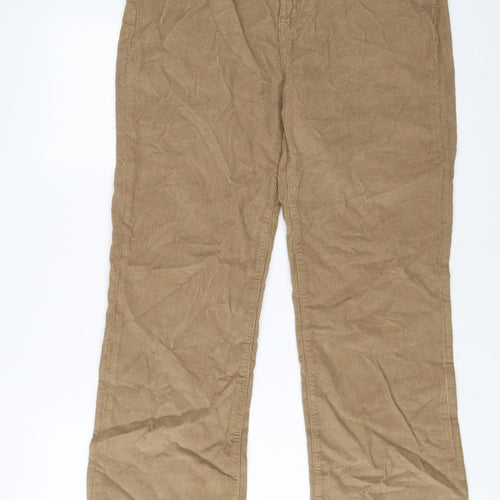 RE/DONE Womens Beige Cotton Trousers Size 30 in L28 in Regular Zip
