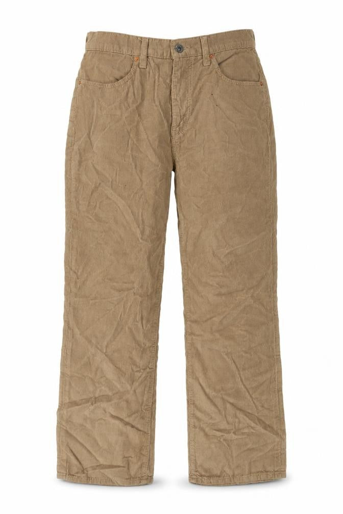 RE/DONE Womens Beige Cotton Trousers Size 30 in L28 in Regular Zip