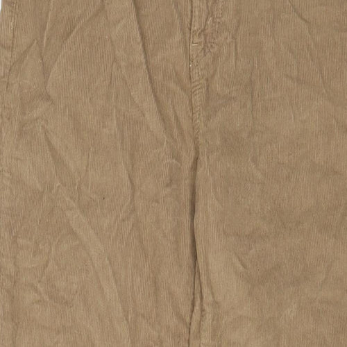 RE/DONE Womens Beige Cotton Trousers Size 30 in L28 in Regular Zip