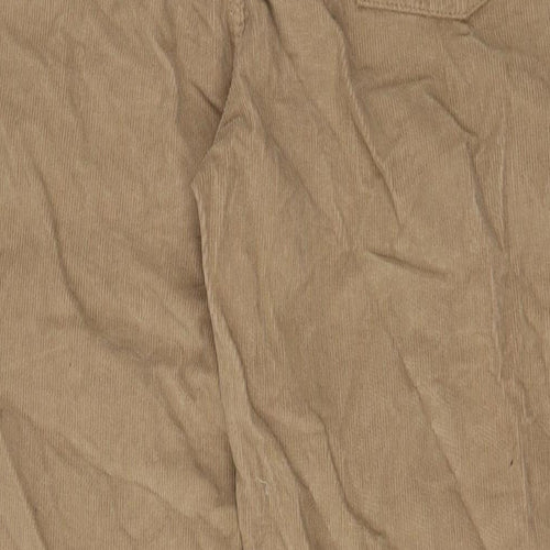 RE/DONE Womens Beige Cotton Trousers Size 30 in L28 in Regular Zip