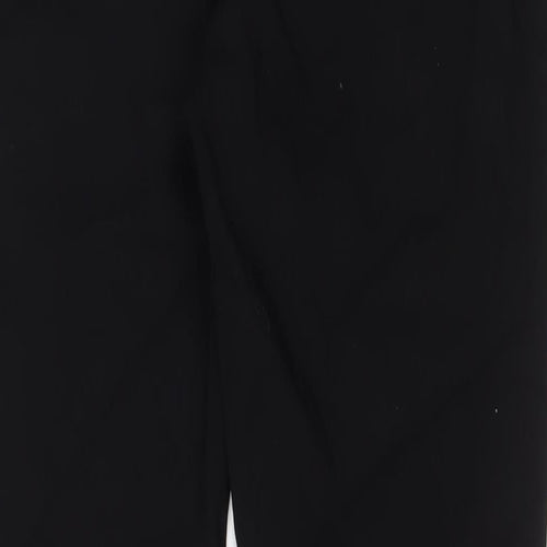 Mango Womens Black Polyester Trousers Size 20 L28 in Regular Hook & Eye