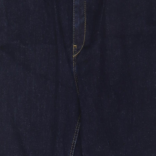 Lindex Womens Blue Cotton Straight Jeans Size 36 in L30 in Regular Zip