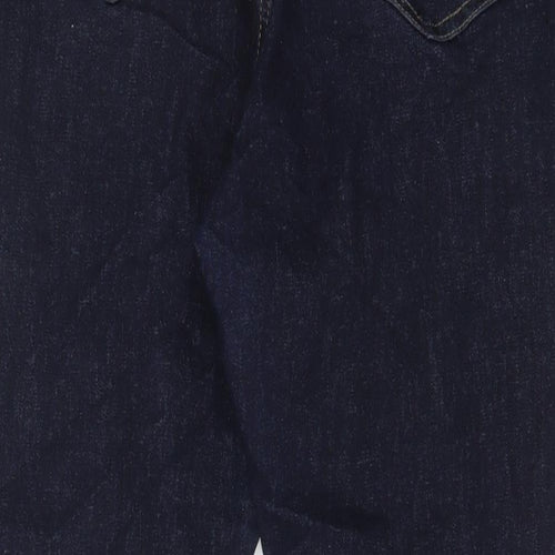 Lindex Womens Blue Cotton Straight Jeans Size 36 in L30 in Regular Zip