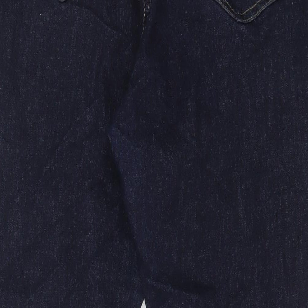 Lindex Womens Blue Cotton Straight Jeans Size 36 in L30 in Regular Zip