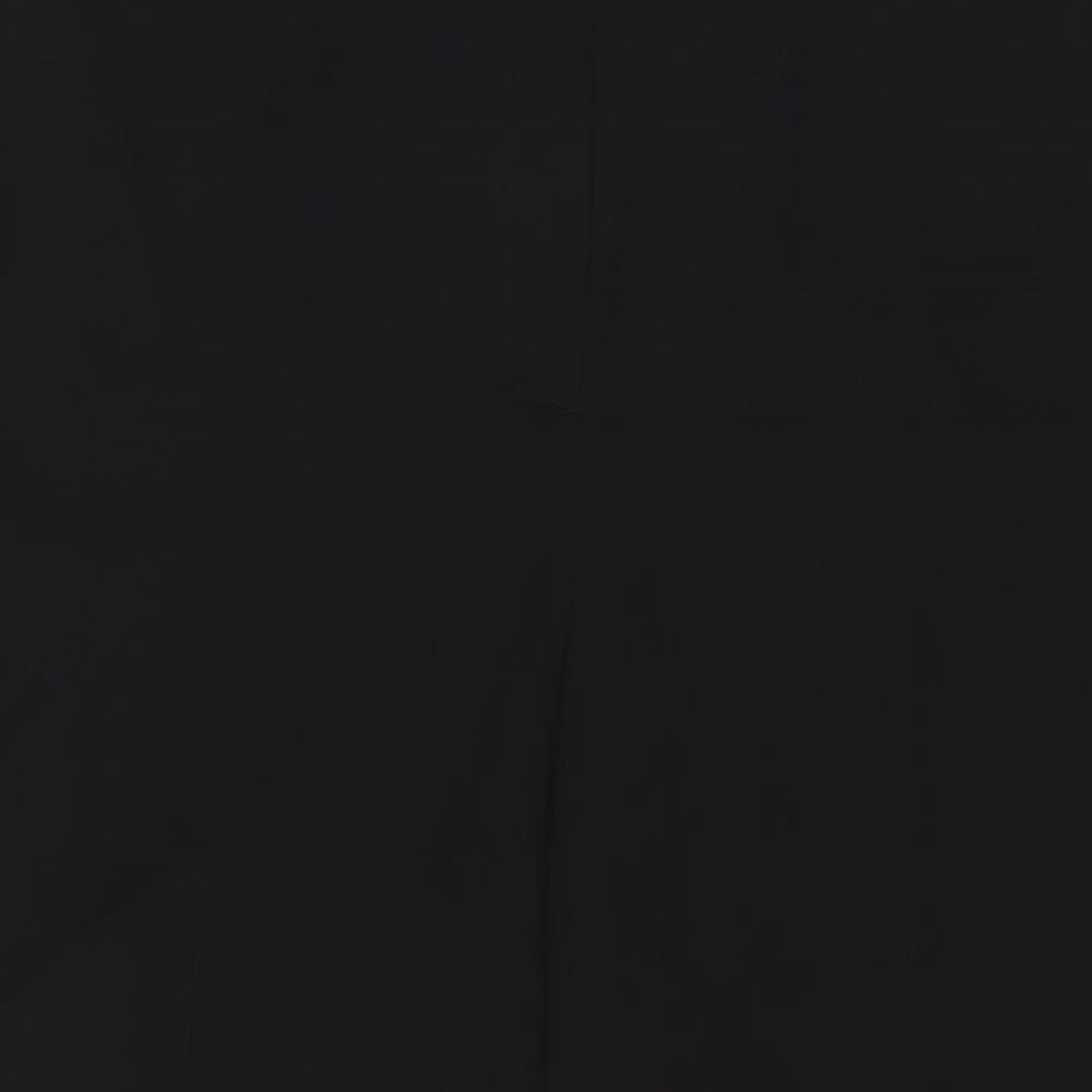 New Look Womens Black Polyester Trousers Size 18 L28 in Regular Hook & Eye