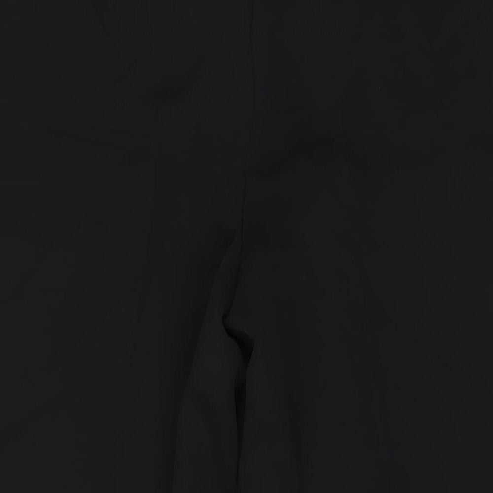 New Look Womens Black Polyester Trousers Size 18 L28 in Regular Hook & Eye