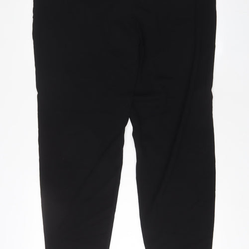 Mango Womens Black Polyester Trousers Size 22 L31 in Regular Hook & Eye