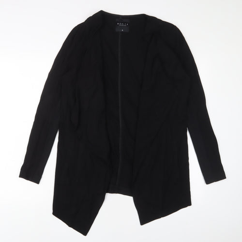 Mohito Womens Black Polyester Kimono Blouse Size 8 V-Neck - Open
