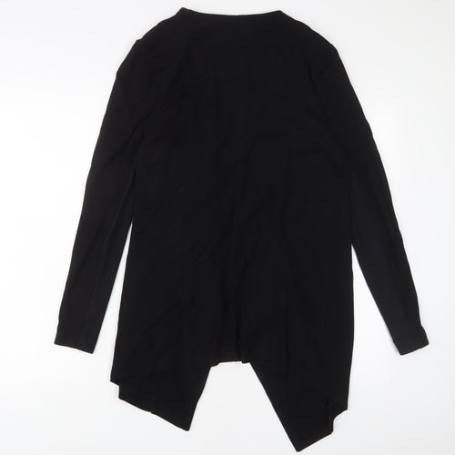 Mohito Womens Black Polyester Kimono Blouse Size 8 V-Neck - Open