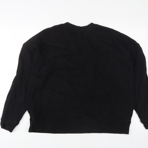 Lindex Womens Black Polyester Pullover Sweatshirt Size XL Pullover - Beaded