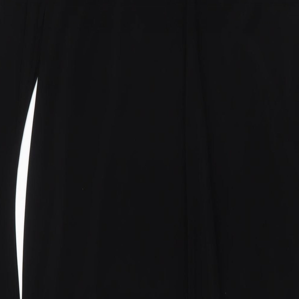 ASOS Womens Black Polyester A-Line Size 12 Boat Neck Pullover