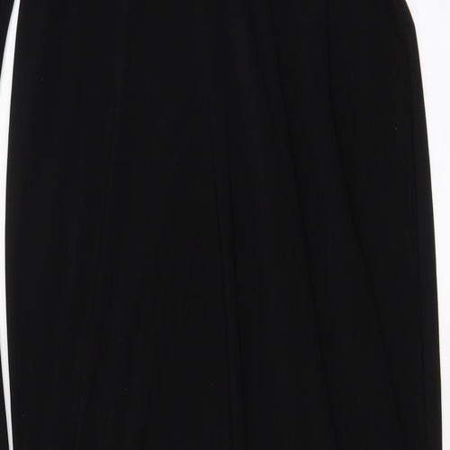 ASOS Womens Black Polyester A-Line Size 12 Boat Neck Pullover