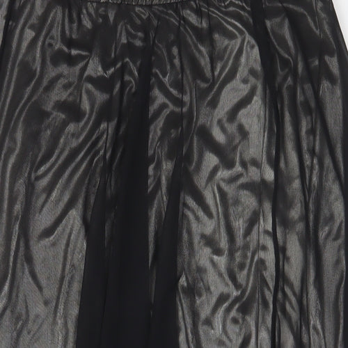 Richards Womens Black Polyester A-Line Skirt Size 14