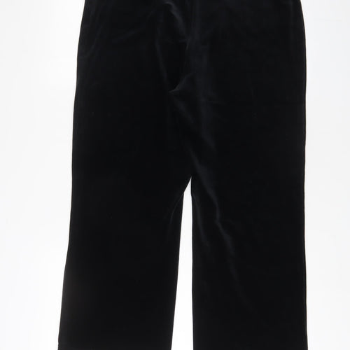 Marks and Spencer Womens Black Polyester Trousers Size 18 L27 in Regular