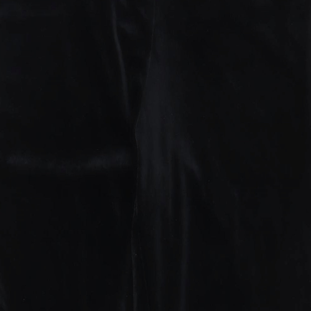 Marks and Spencer Womens Black Polyester Trousers Size 18 L27 in Regular
