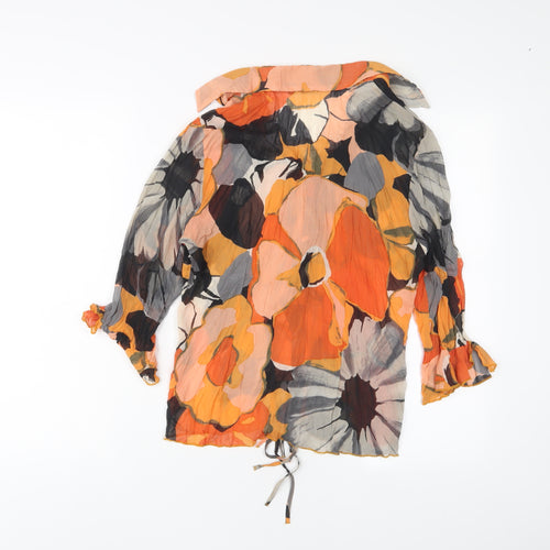 Per Una Womens Multicoloured Geometric Viscose Basic Blouse Size 10 V-Neck